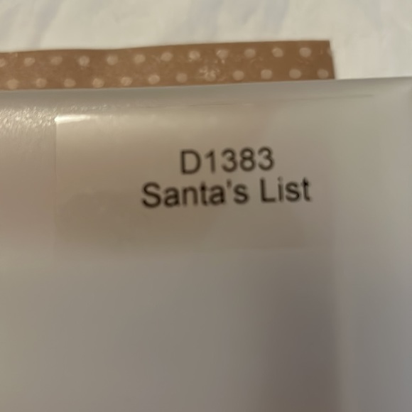 Santa’s List D1383 stamp set - Picture 9 of 10